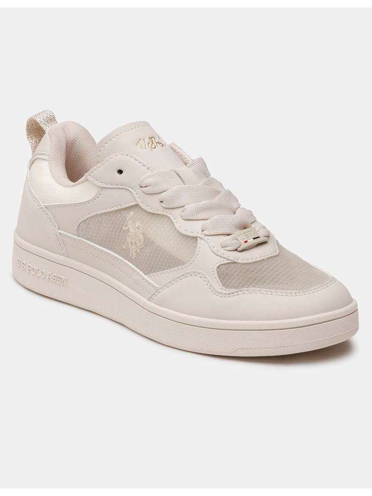 U.S. POLO ASSN. Beige Pu Round Toe Sneakers-picture-24