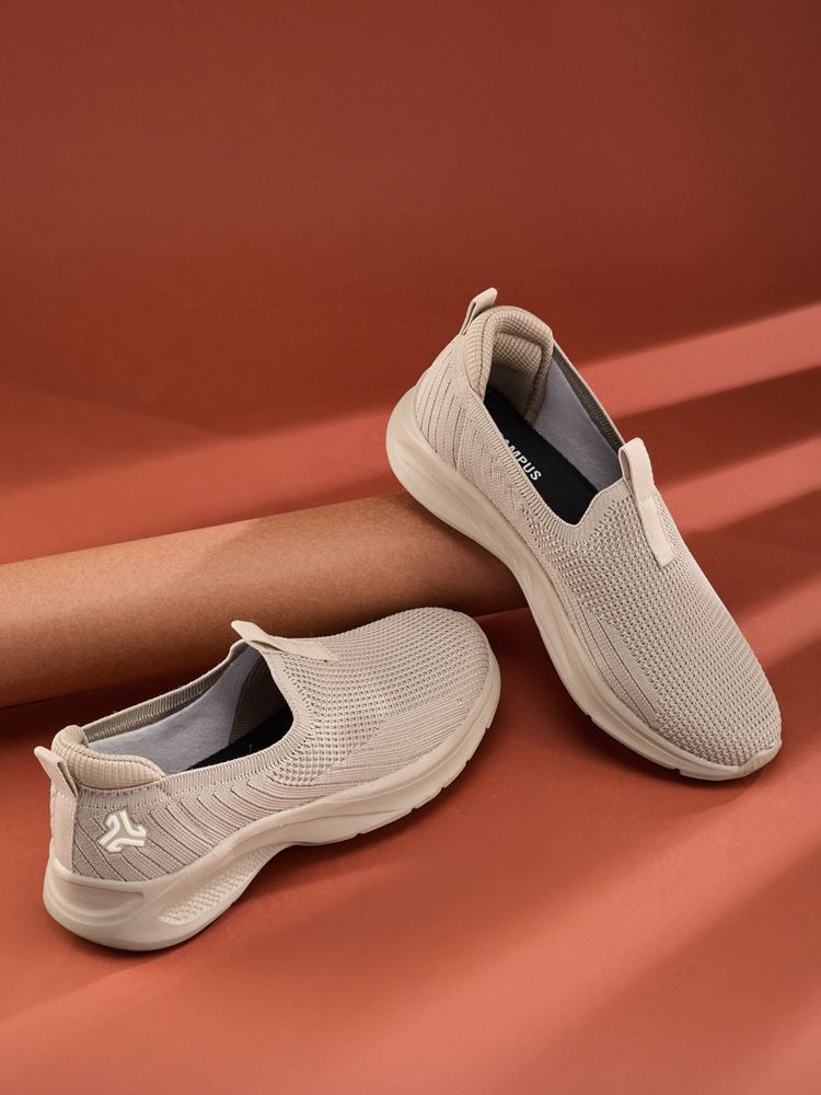 Campus Beige Mesh Round Toe Walking Shoes-picture-11