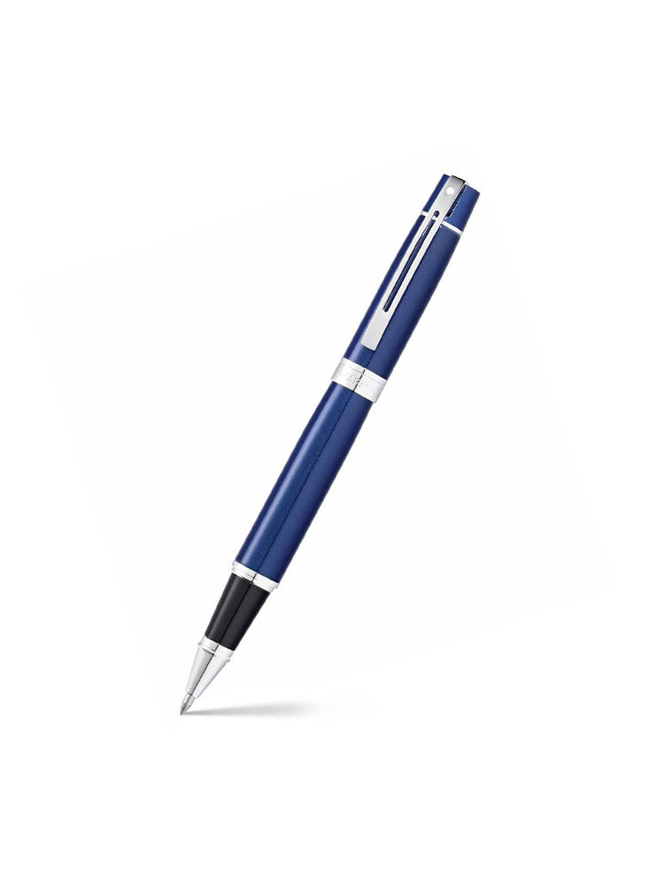 Sheaffer 9341 Gift 300 Rollerball Pen - Glossy Blue with Chrome Plated Trim-image-5