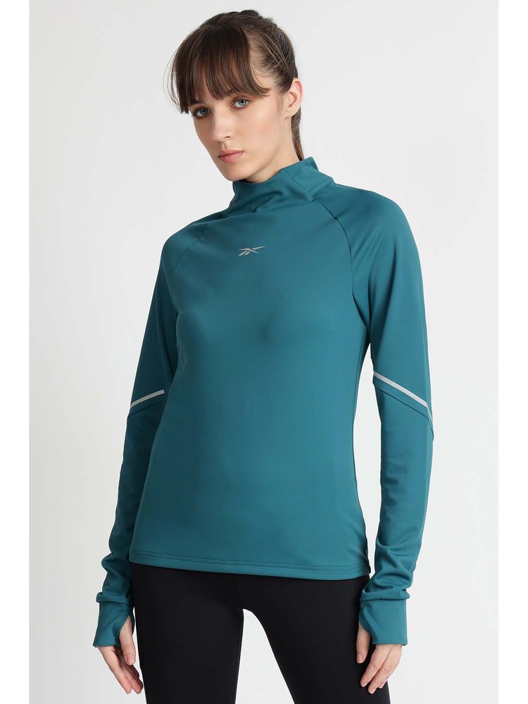 Reebok Blue Solid Regular Fit T-Shirt-picture-14