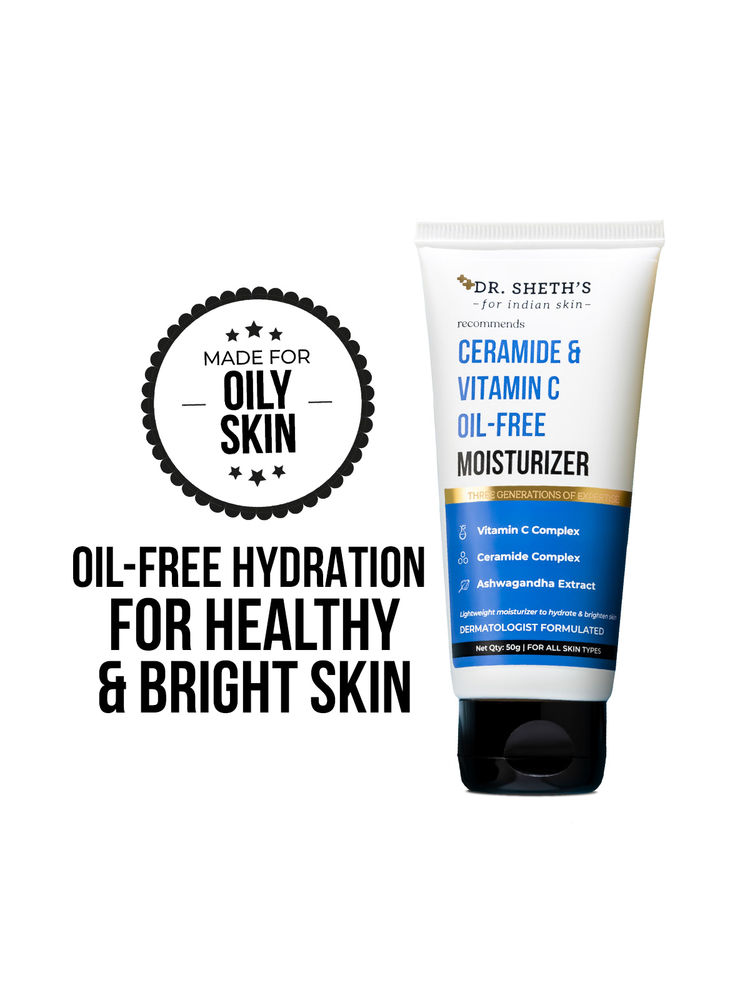 Dr. Sheth's Ceramide & Vitamin C Oil - Free Moisturizer to Hydrate, Brighten Skin-picture-25