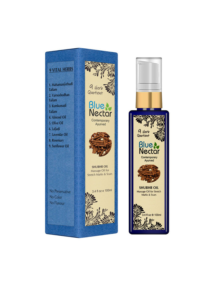 Blue Nectar Kumkumadi Body Polishing Oil For Stretch Marks & Dry Skin-picture-15