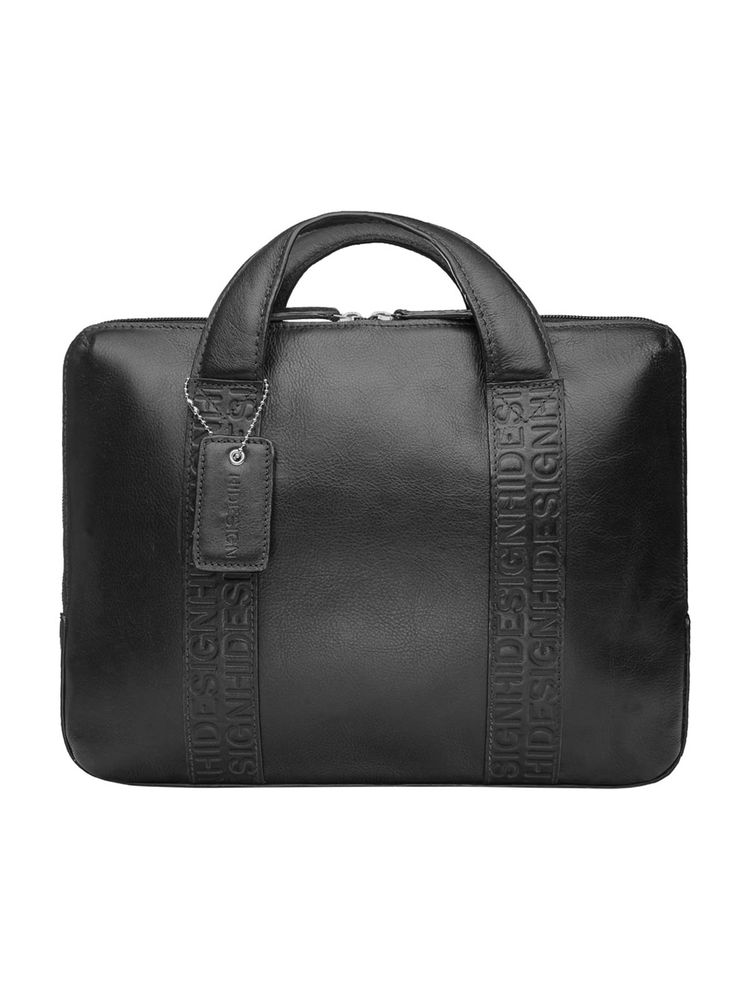 Hidesign Women Black Laptop Bags (M)-picture-10