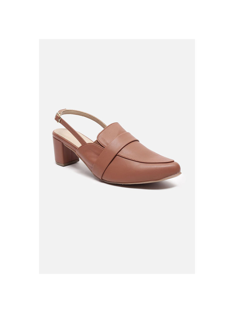 Van Heusen Women Brown Block Heel Sandals-picture-28