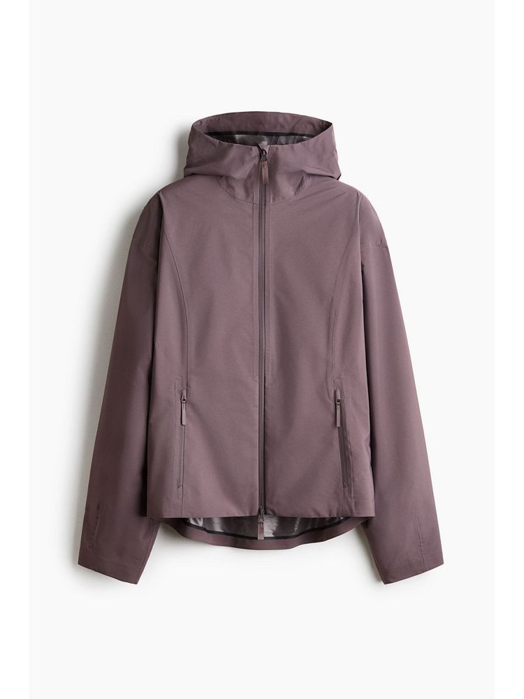 H&M Women Purple Oversized Fit Rain Jacket with Storm Move-picture-16