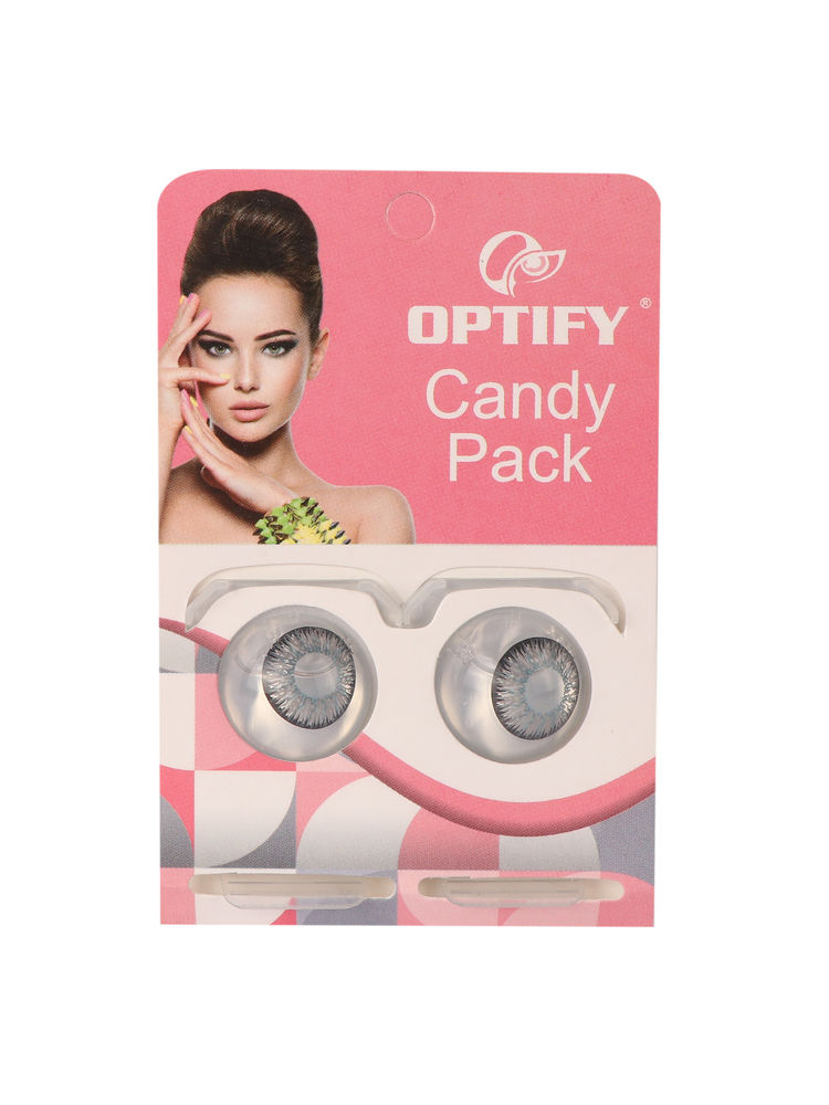 Optify Candy Pack Colored Contact Lenses Zero Power - Sterling Grey