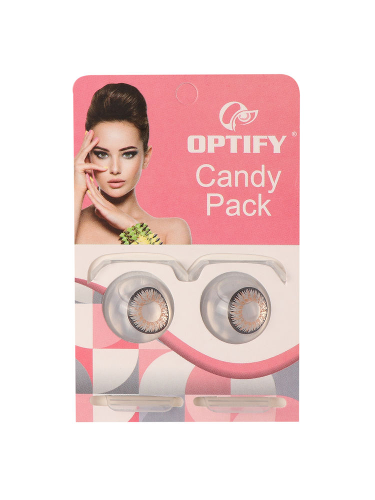 Optify Candy Pack Colored Contact Lenses Zero Power - Grey-picture-25
