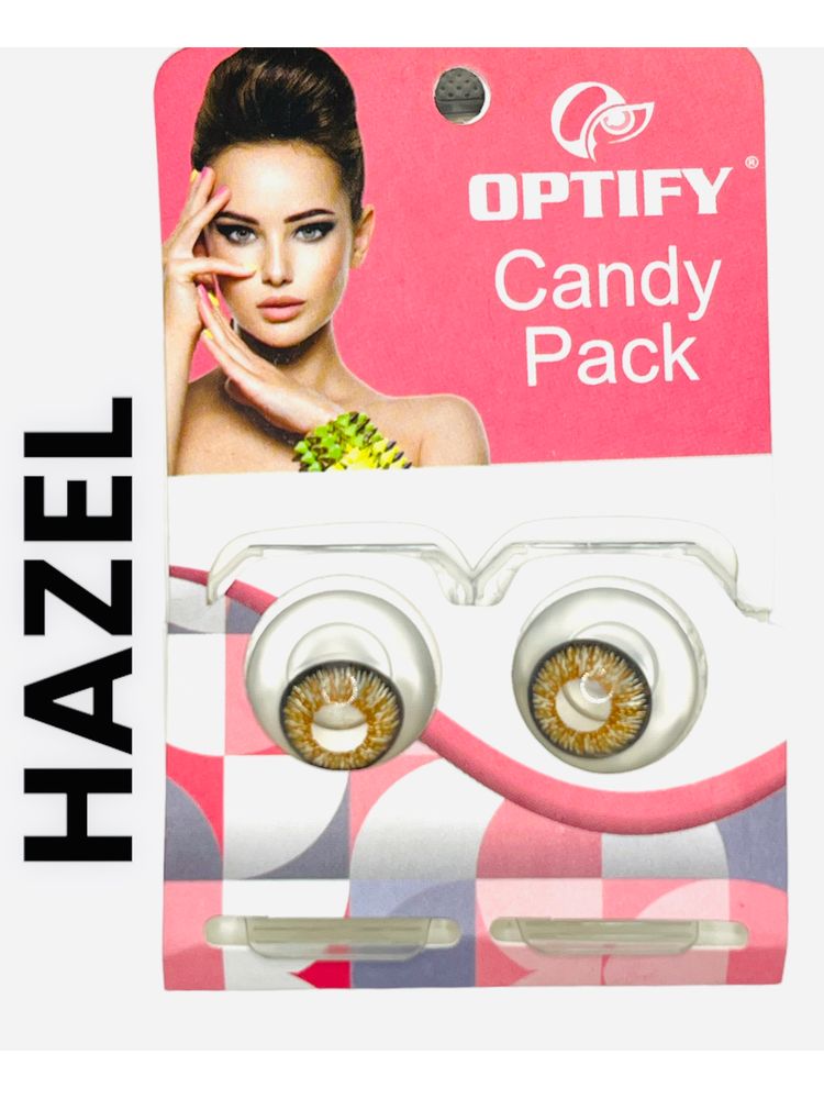 Optify Candy Pack Colored Contact Lenses Zero Power - Hazel-picture-33