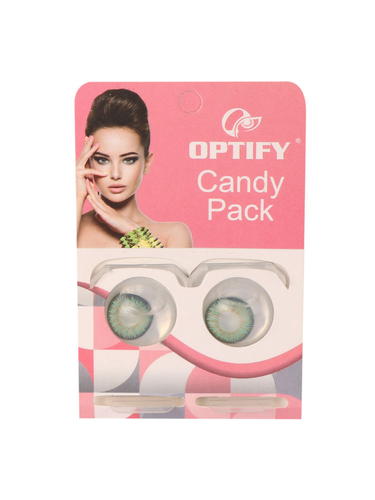 Optify Candy Pack Colored Contact Lenses Zero Power - Dark Green-picture-18