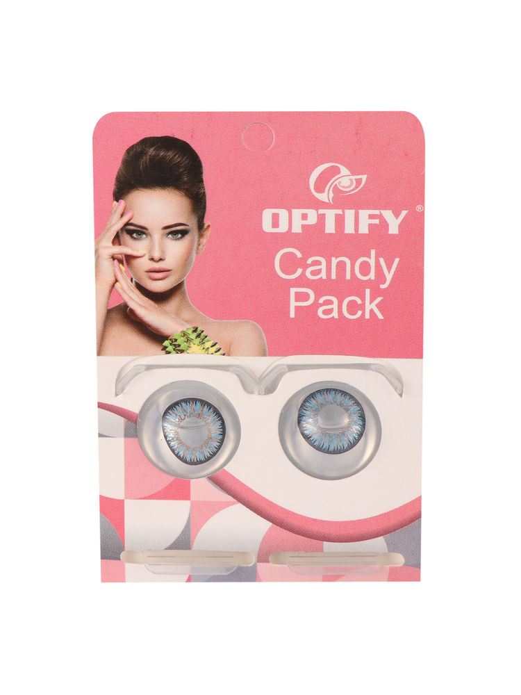 Optify Candy Pack Colored Contact Lenses Zero Power - Aqua Blue-picture-14