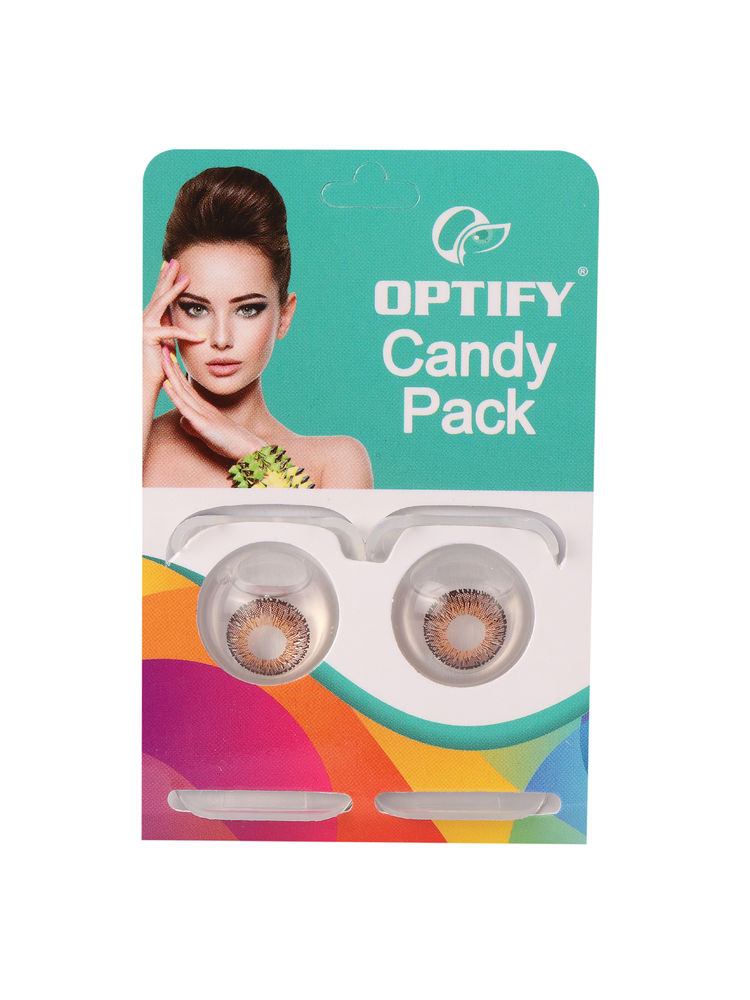 Optify Candy Pack Colored Contact Lenses Zero Power - Brown-picture-27