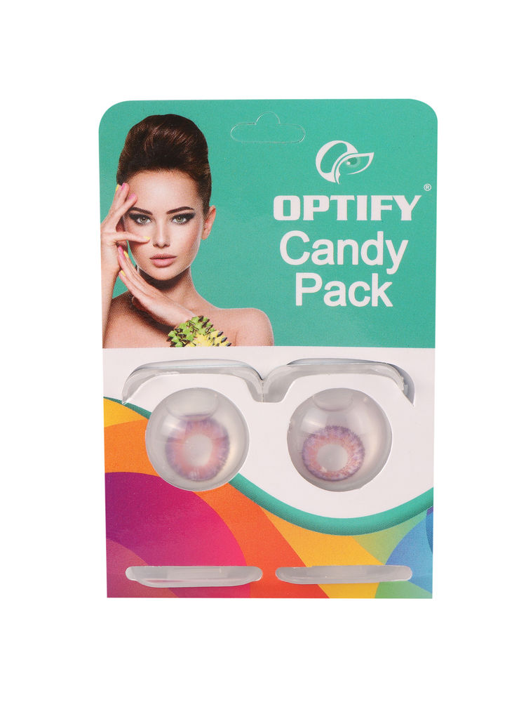 Optify Candy Pack Colored Contact Lenses Zero Power - Voilet-image-42