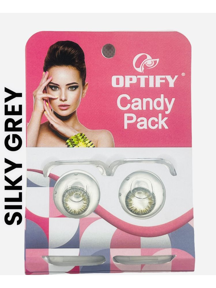 Optify Candy Pack Colored Contact Lenses Zero Power - Silky Grey-picture-10