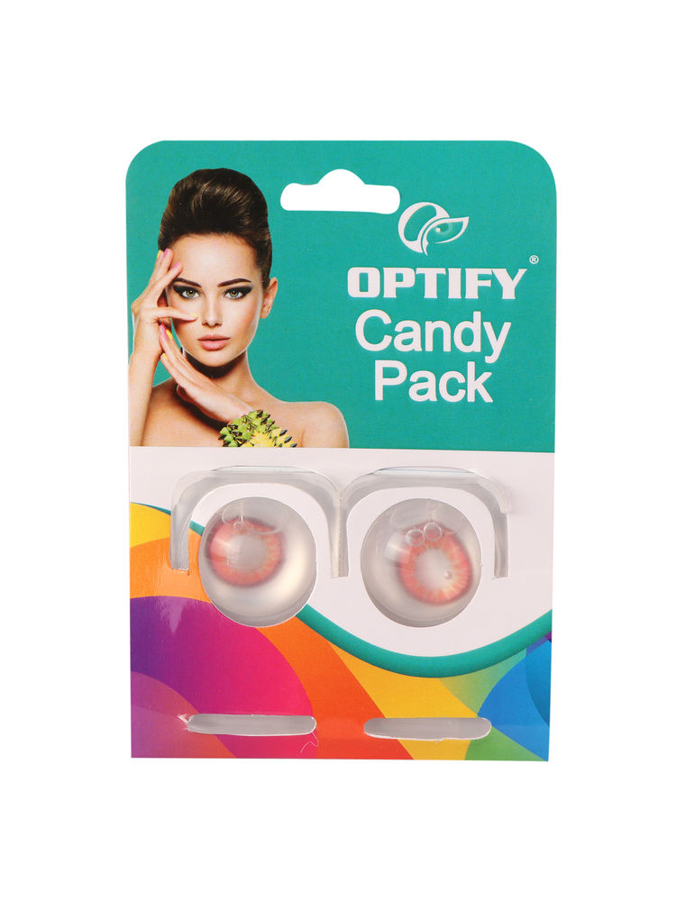 Optify Candy Pack Colored Contact Lenses Zero Power - Red-image-10