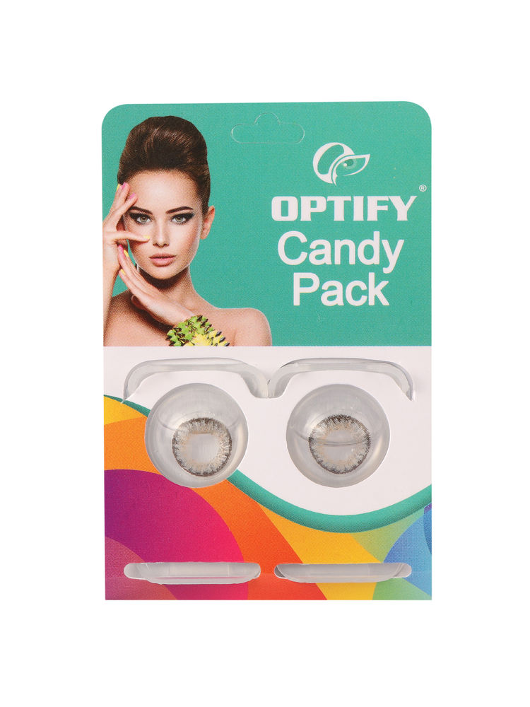 Optify Candy Pack Colored Contact Lenses Zero Power - Mistry Gray-picture-34
