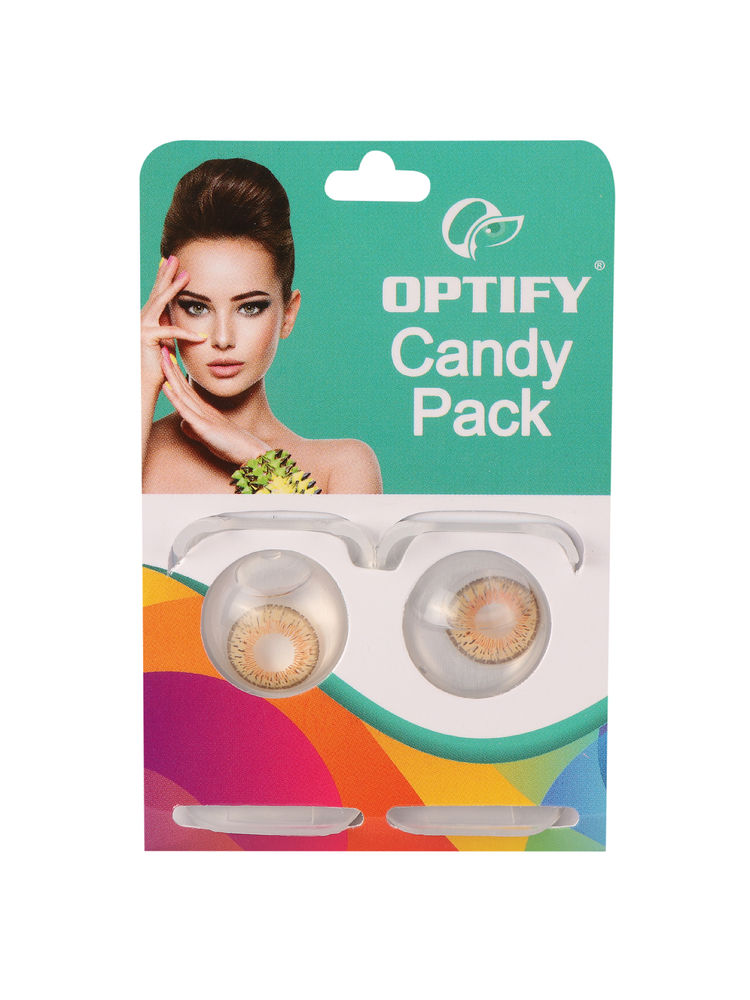 Optify Candy Pack Colored Contact Lenses Zero Power - Honey-picture-23