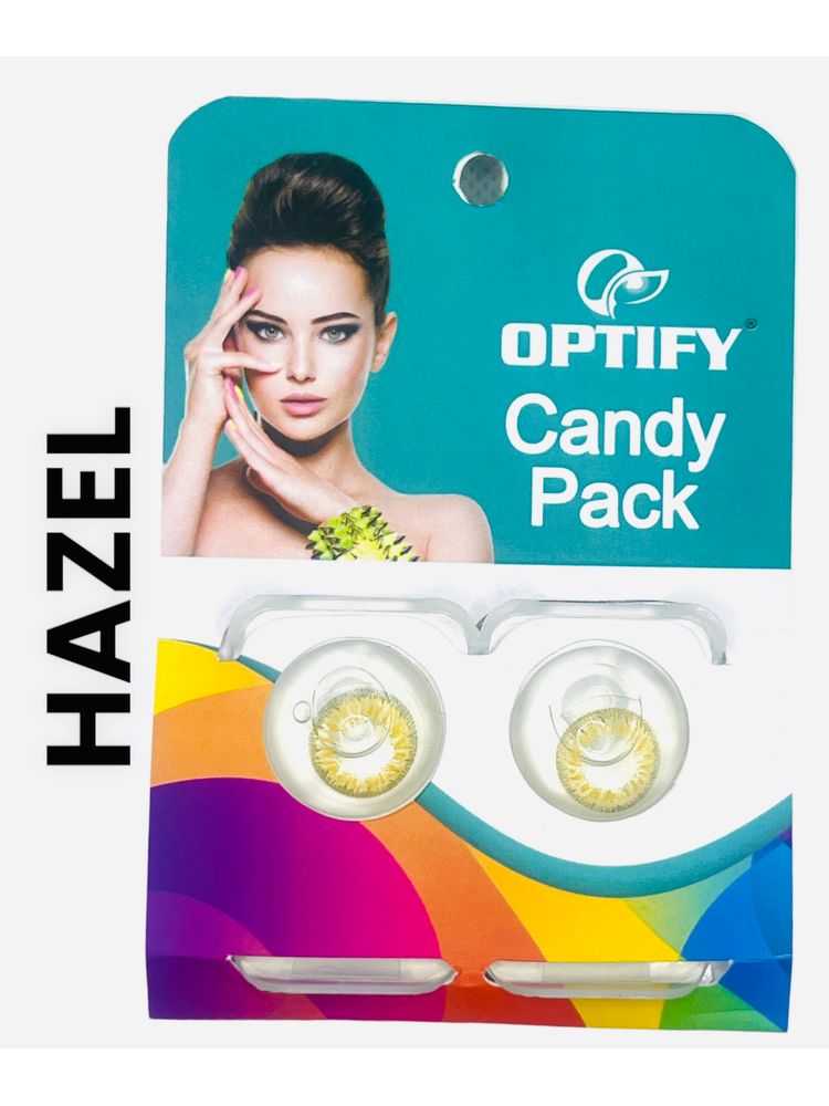 Optify Candy Pack Colored Contact Lenses Zero Power - Hazel-picture-22