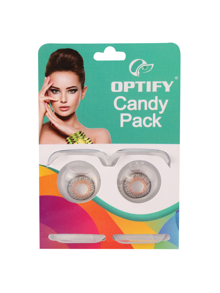 Optify Candy Pack Colored Contact Lenses Zero Power - Grey-picture-15