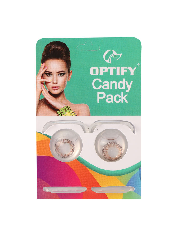 Optify Candy Pack Colored Contact Lenses Zero Power - Dark Brown-picture-28