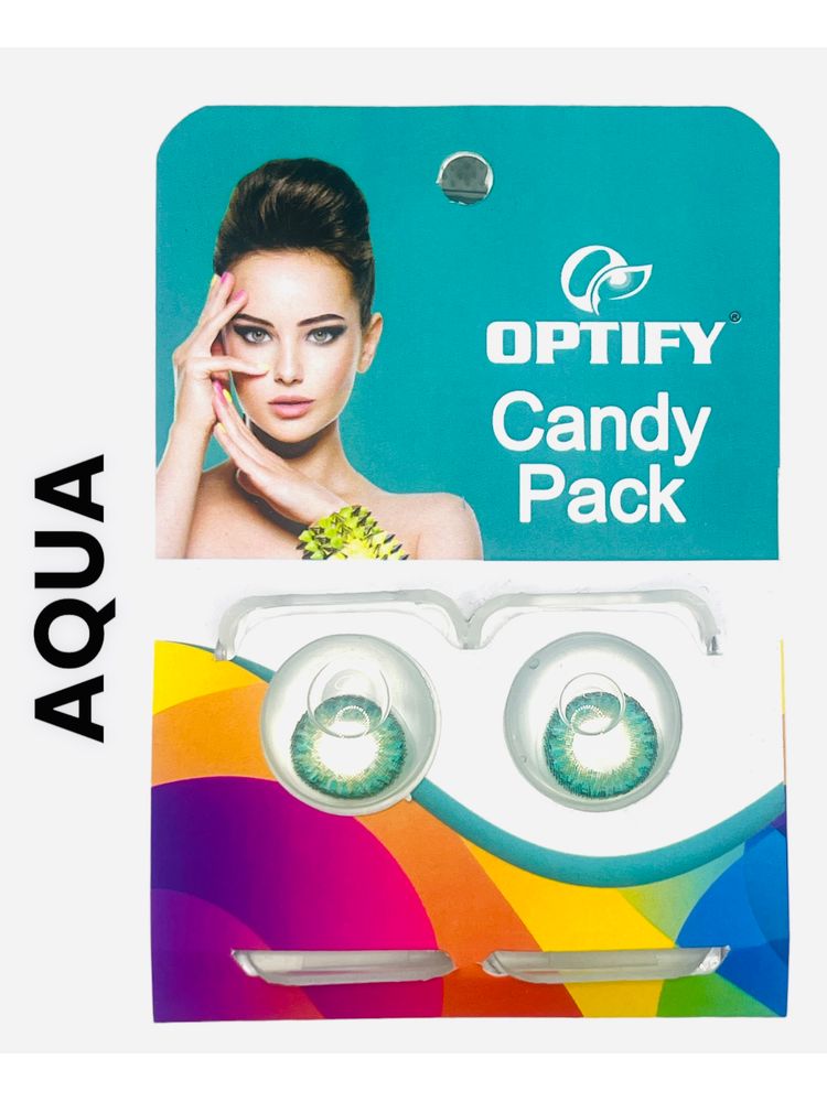 Optify Candy Pack Colored Contact Lenses Zero Power - Aqua-picture-29