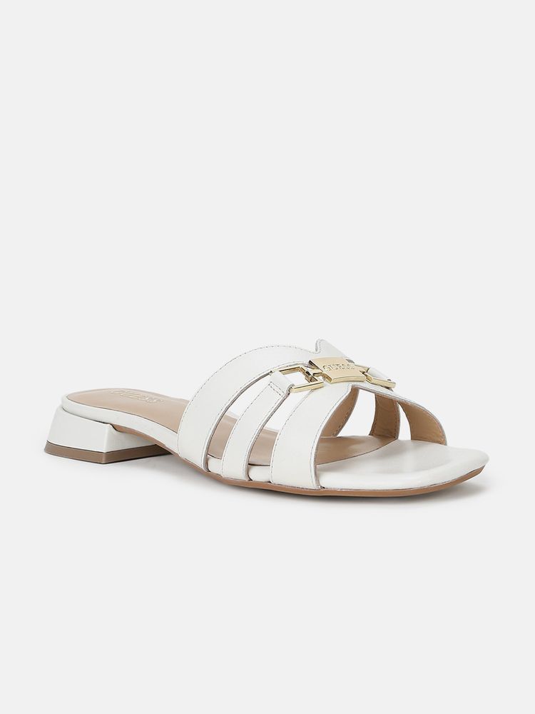 Guess Women White Block Heels-image-19