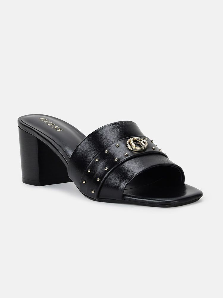 guess fashion Guess Women Black Embellished Block Heels-picture-27