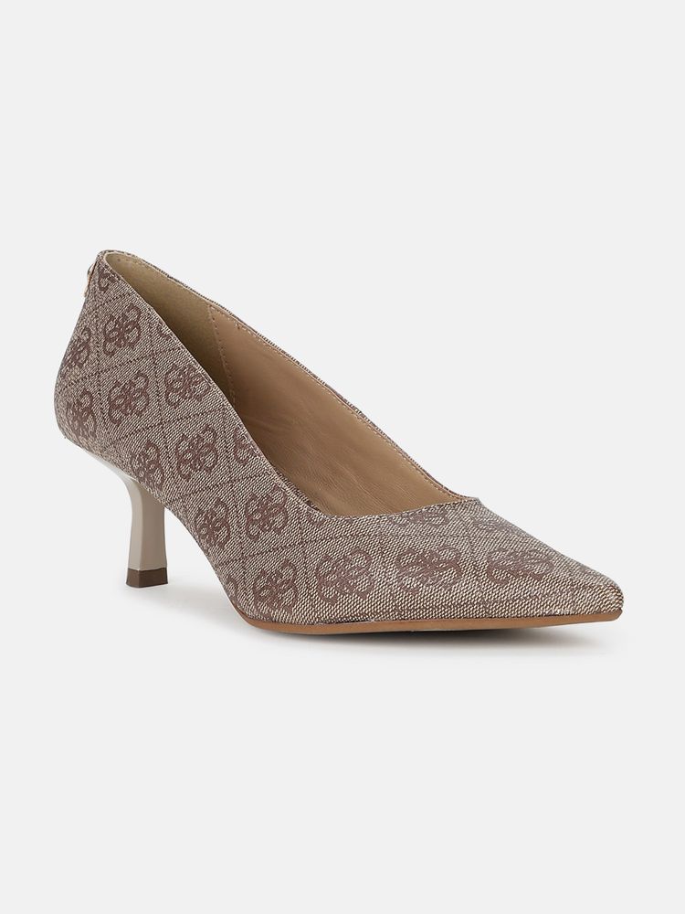 Guess Women Beige Kitten Heels-image-41