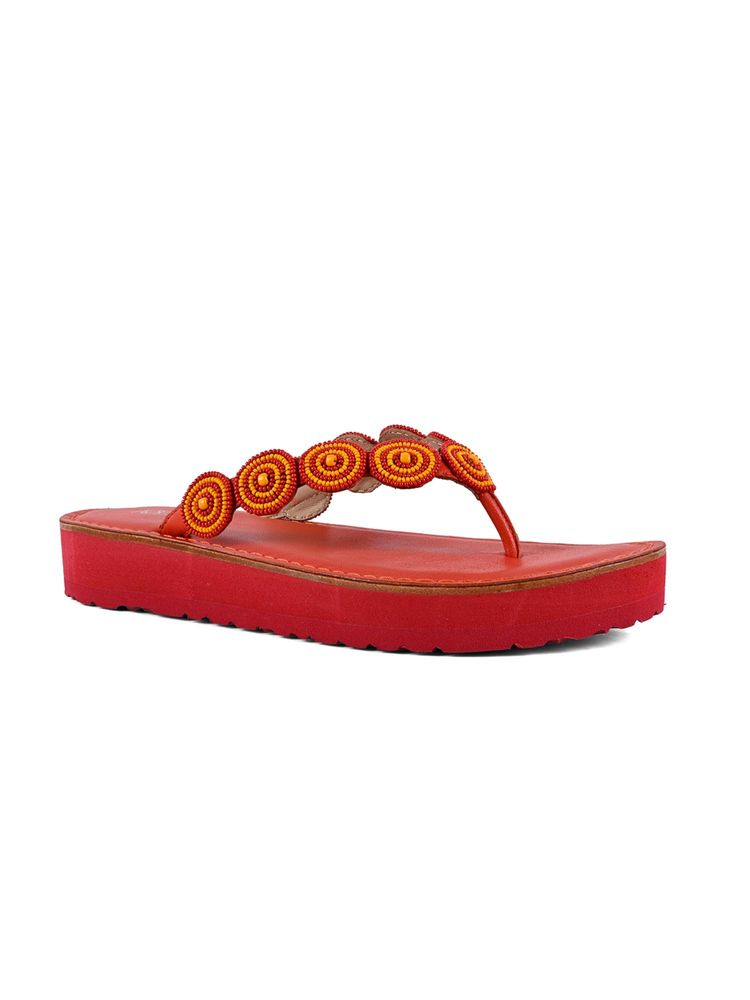 Vanilla Moon Women Vanita Sandals - Red-picture-2