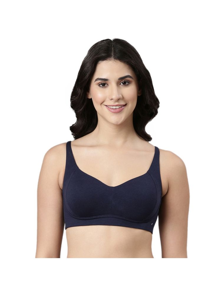 Enamor Innovation Bamboo Cotton Full Support T-Shirt Bra High Coverage Padded and Wire Free-picture-11