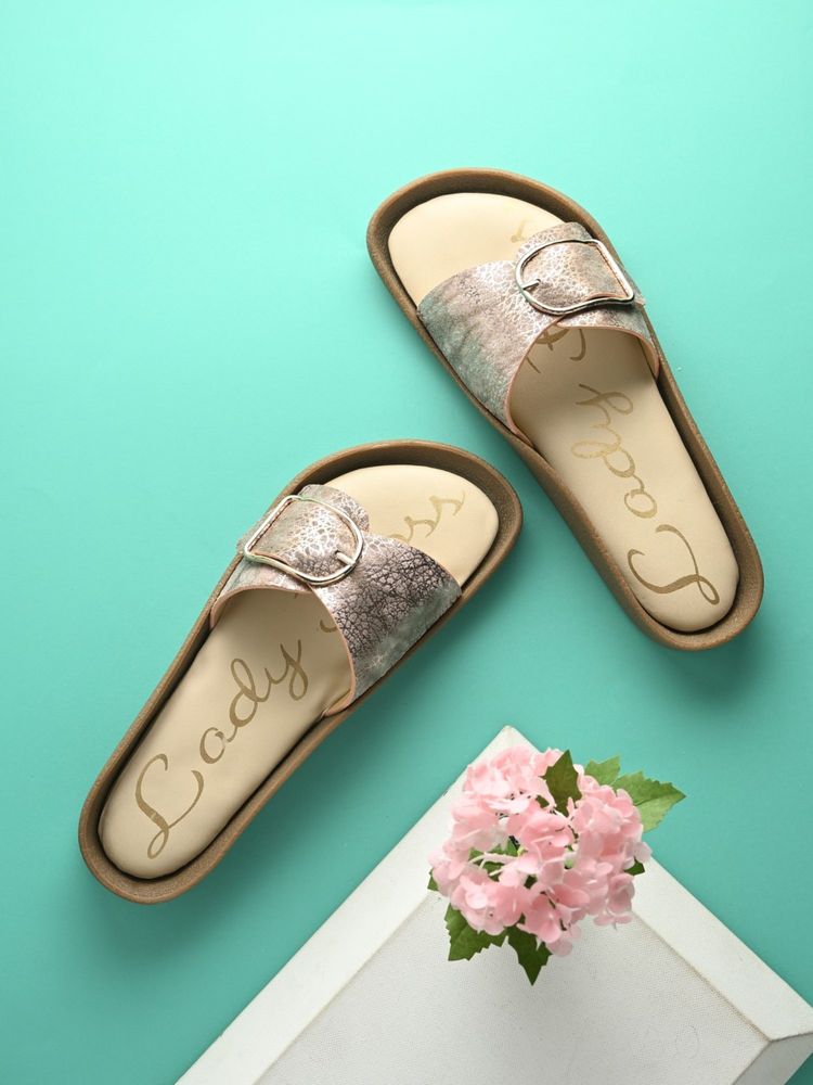 EGOSS Women Rose Gold Lady Boss Sandals-image-32