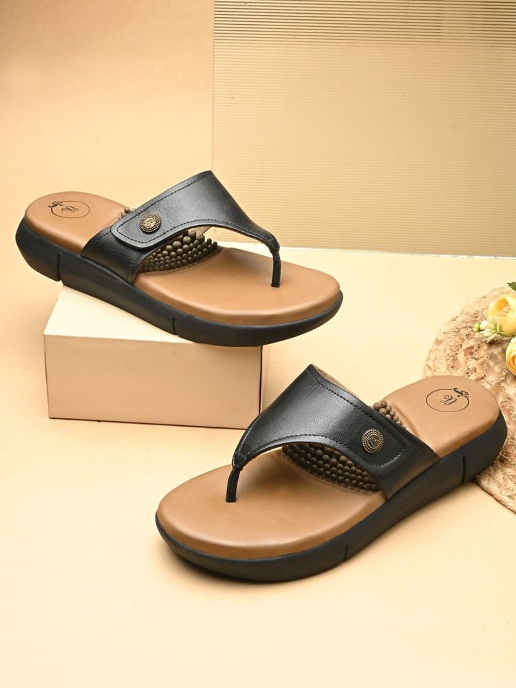 EGOSS Women Black Lady Boss Sandals-image-31