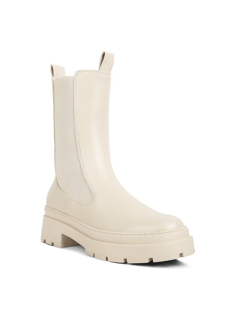 London Rag Women Cream Chelsea Boots-picture-24