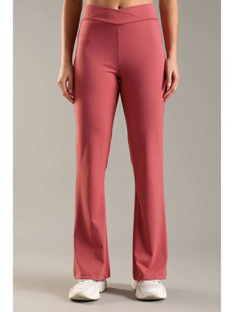 DOMIN8 Women's Lightweight Boot Cut Stretchy Track pant-Peach-picture-17