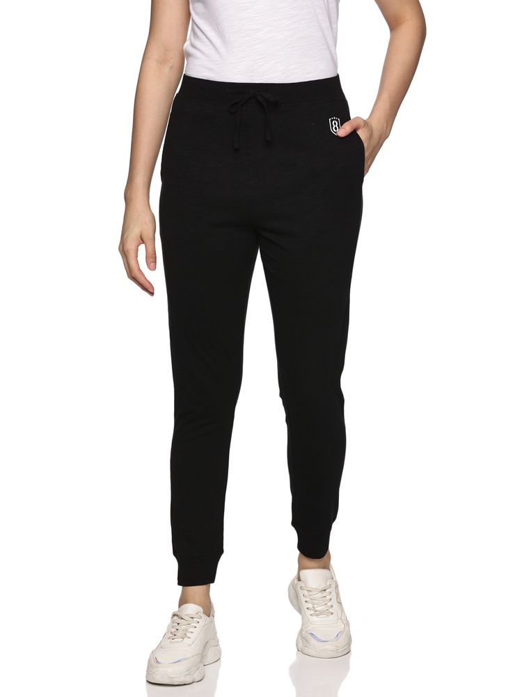 DOMIN8 Women's Organic Cotton Joggers-Black-picture-11