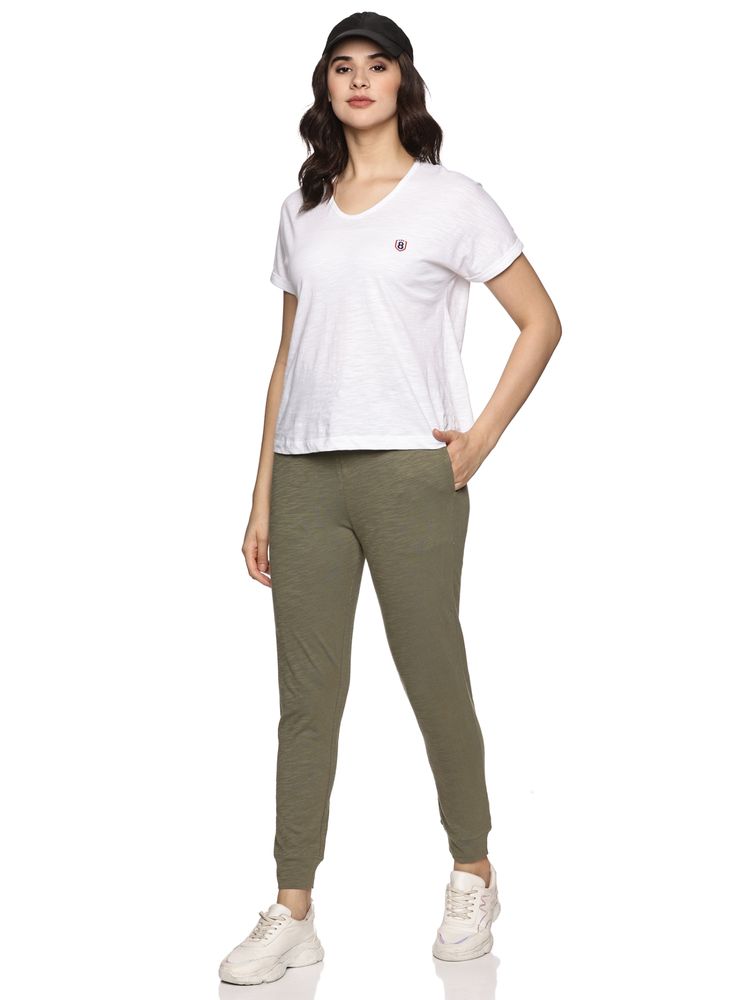 DOMIN8 Women's Organic Cotton Joggers-Olive-picture-27