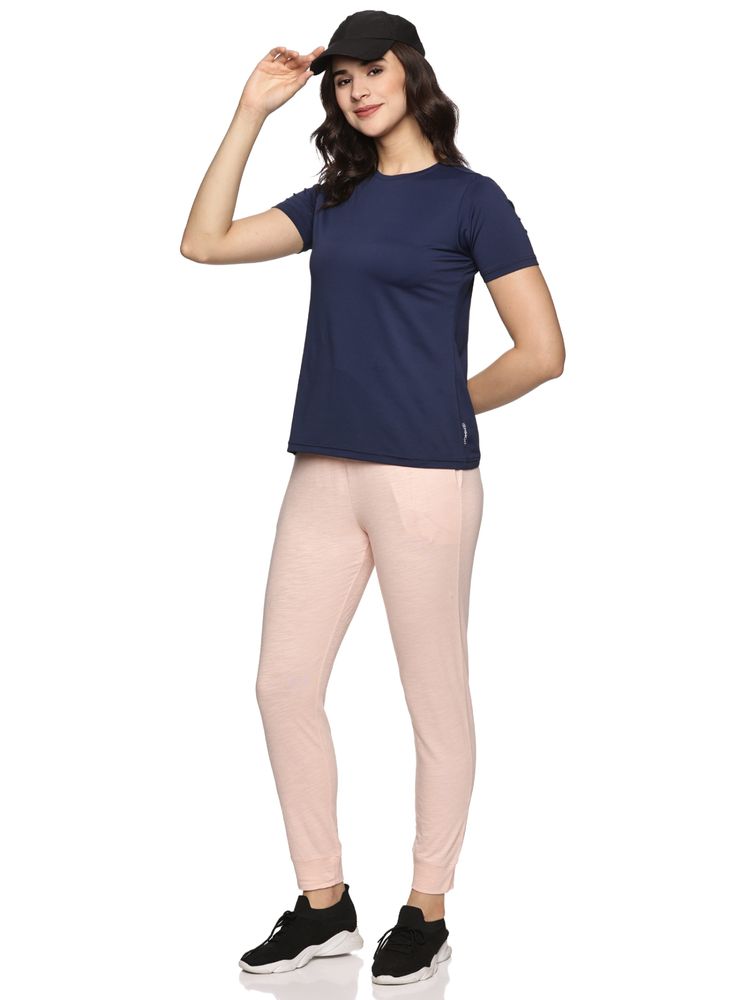 DOMIN8 Women's Organic Cotton Joggers-Pink-image-3
