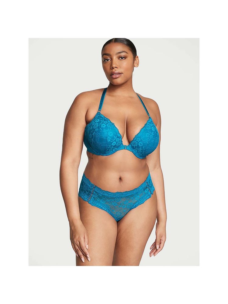 victoria's secret intimates Victoria's Secret The Lacie Posey Lace Lace-Up Cheeky Panty - Blue-picture-27