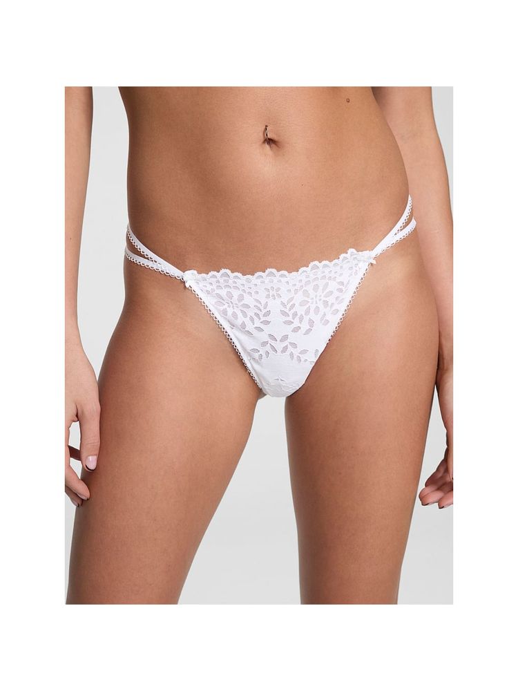 victoria's secret intimates Victoria's Secret PINK Wink V-String Panty - White-picture-28