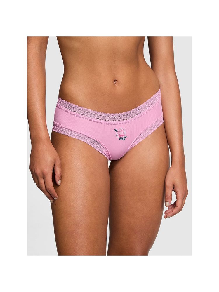 victoria's secret intimates Victoria's Secret PINK Wink Lace-Trim Cheeky Panty - Pink-picture-26