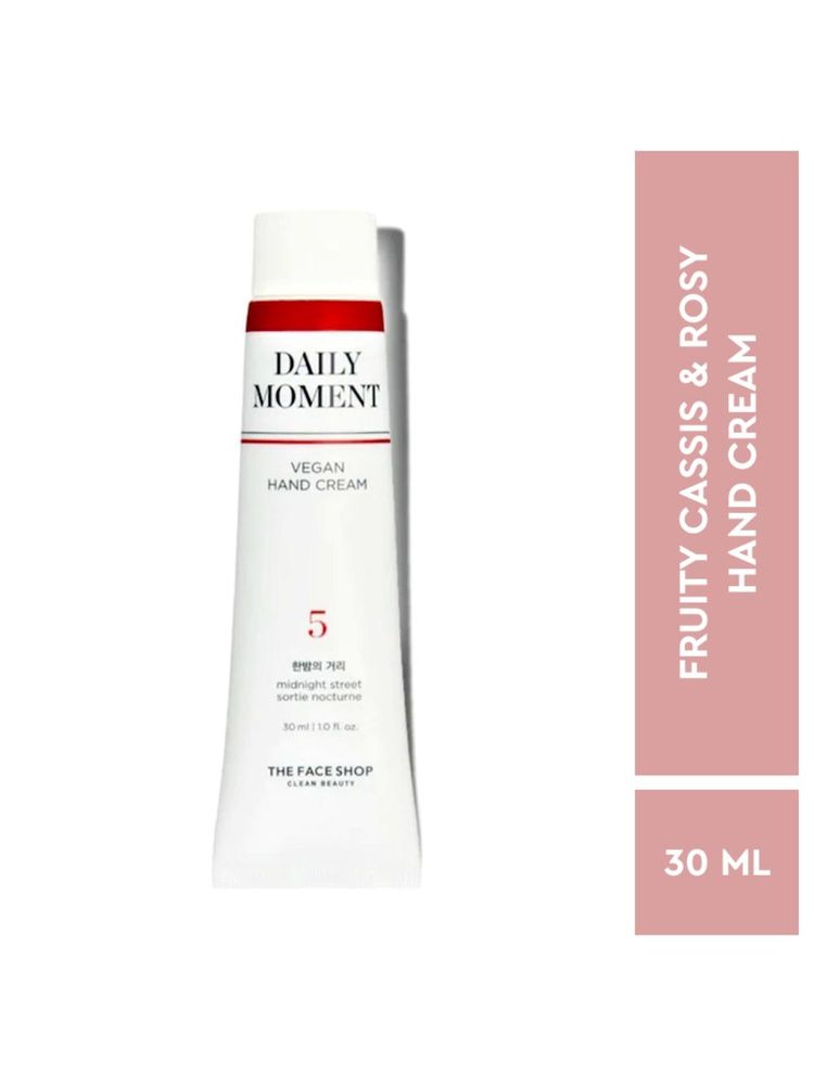 The Face Shop Daily Moment Korean Vegan Hand Cream Midnight Street With Hyaluronic Acid