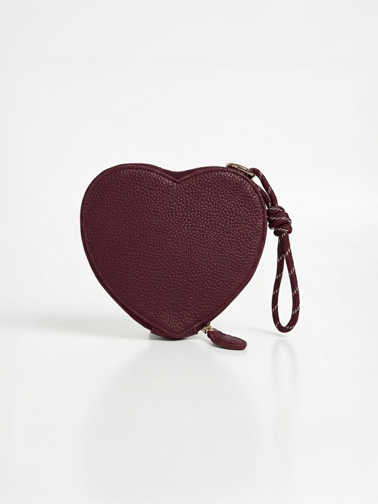 Accessorize London Women Maroon Heart Wristlet Pouch-picture-25