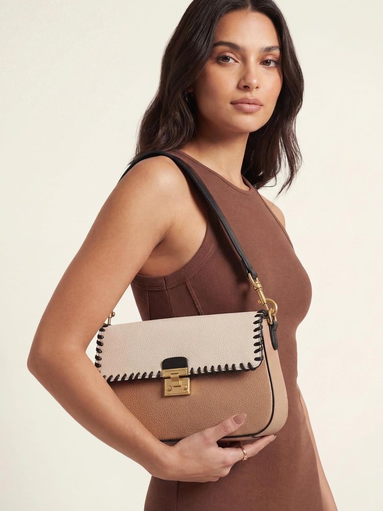 Accessorize London Women Brown Radzo Buckle Sling Bag-image-26