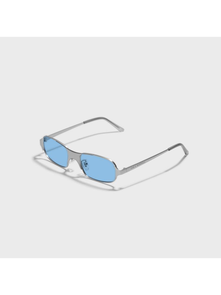 SAM AND MARSHALL Benedict 400UV Protection Metal Rectangle Blue Sunglasses-image-37