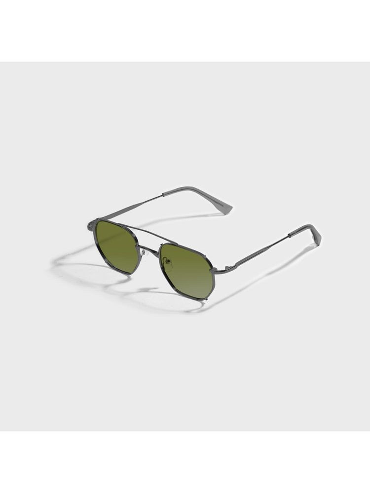 SAM AND MARSHALL Jason Metal Polarized 400UV Protection Wayfarers Green Sunglasses-image-36