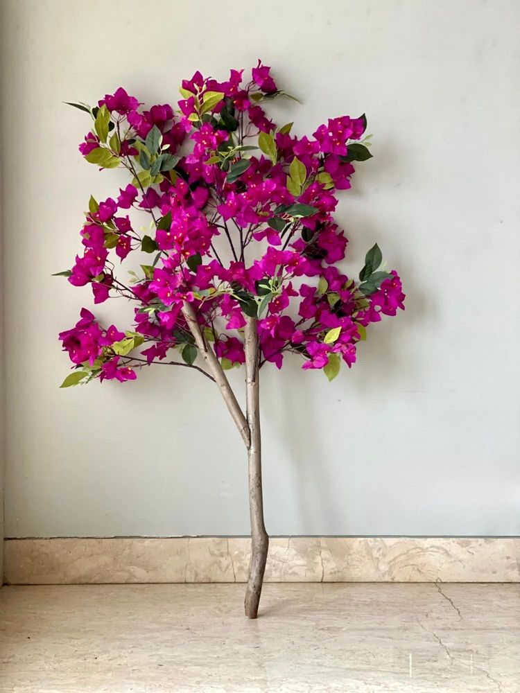 Mason Home Artificial Purple Bougainvillea Plant - 4 Feet (Without Pot)-image-34