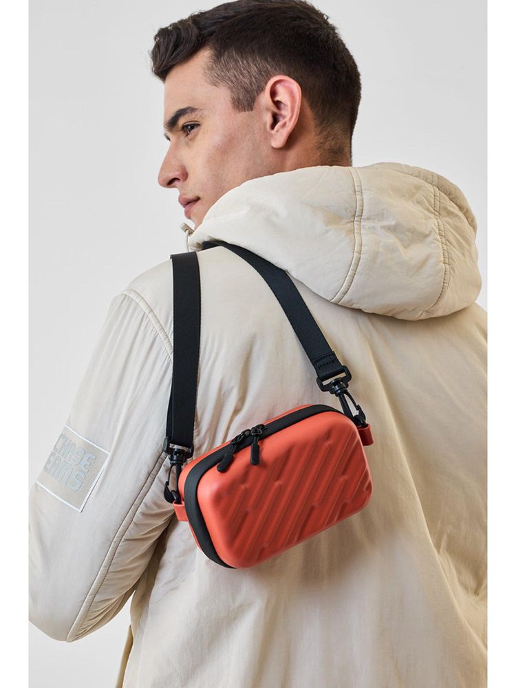 Snitch Rust Crossbody Sling Bag with Detachable Strap-image-3