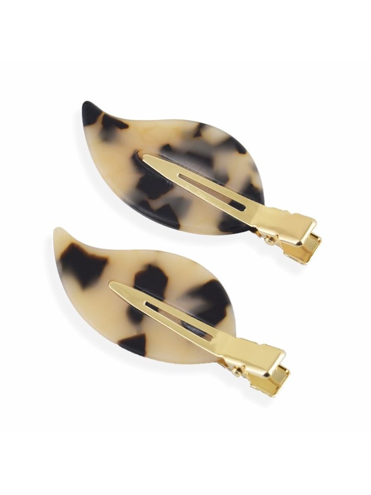 GUBB Caramel Delight Leaf Hair Clips-picture-27
