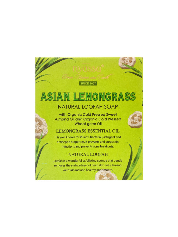 Nyassa Lemongrass Loofah Soap | Natural Exfoliating | Zesty Fragrance, Cruelty-Free | 150g-image-31