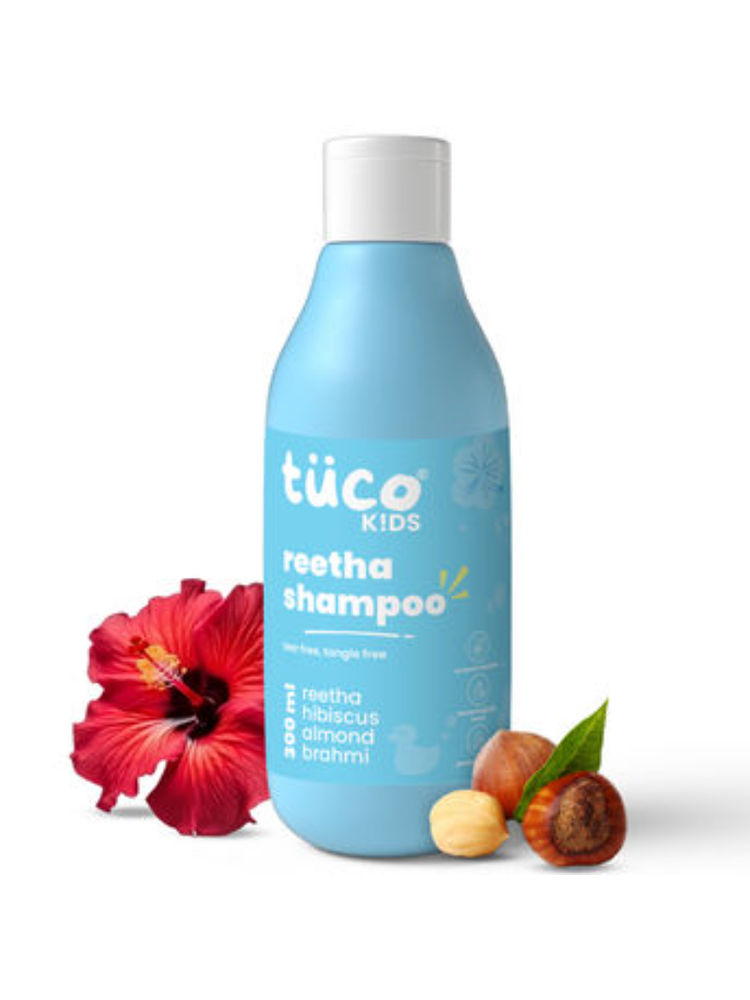 TuCo Intelligent Kids Mild Shampoo Reetha & Henna Paraben, SLS & Sulphate Free Vegan Tear Free