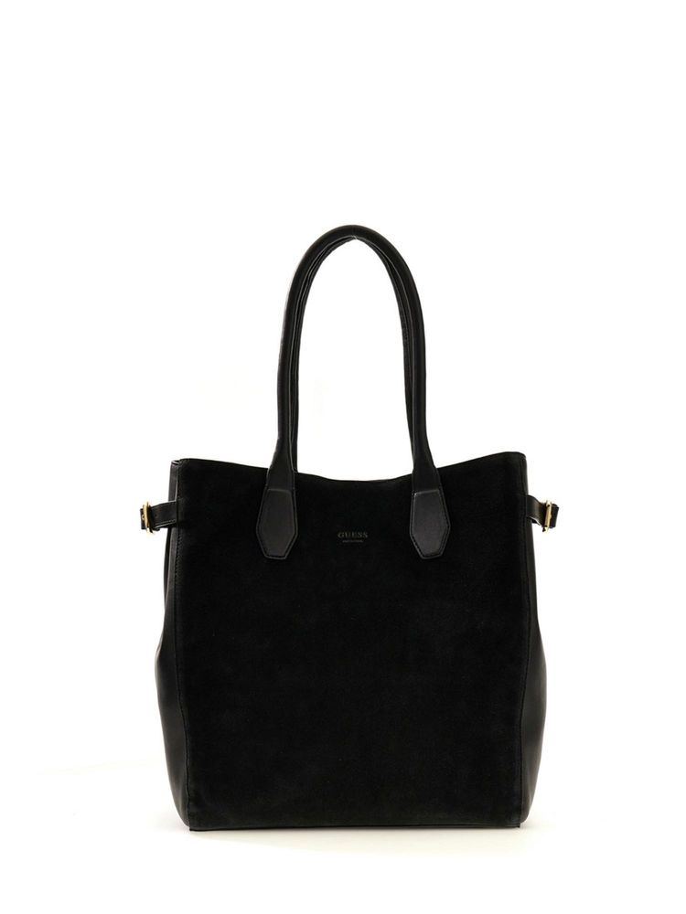 guess fashion Guess Women Solid Black Anitha Tote Bag-picture-16